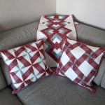 patchwork polštář a ubrus