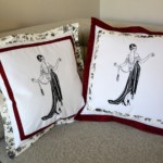 Polštářek s dámou