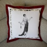 Polštářek s dámou
